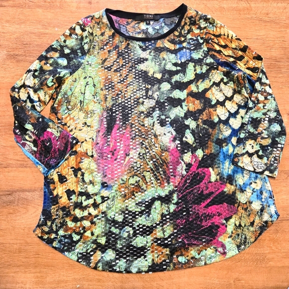 Toni Morgan Tops - 🇺🇸 Toni Morgan Multicolor Women's Blouse